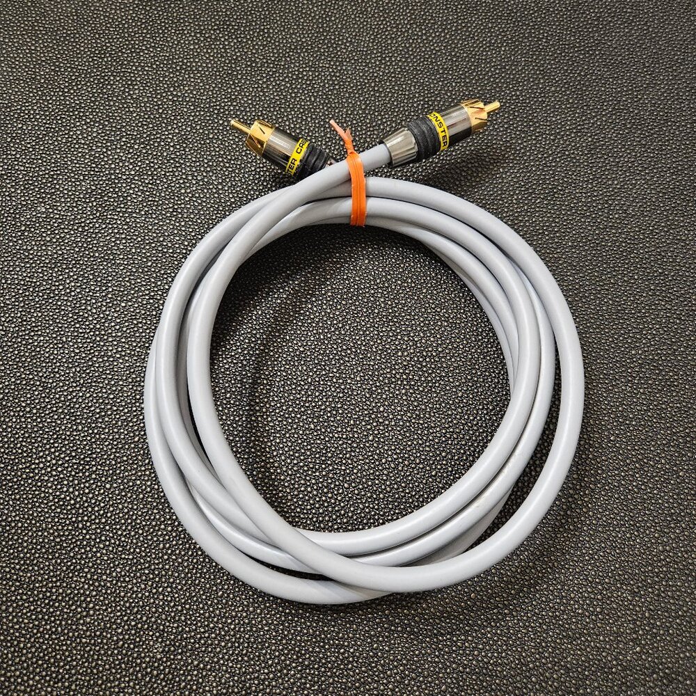 LIKE NEW MONSTER M500CV-2M PIN COAXIAL 24K CONNECTION CABLE - 2 METERS LONG
